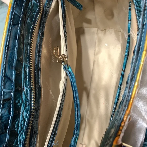 Brahmin Purse-Small “Ashley” Bermudan Ombre-Checkbook included - Picture 5 of 8